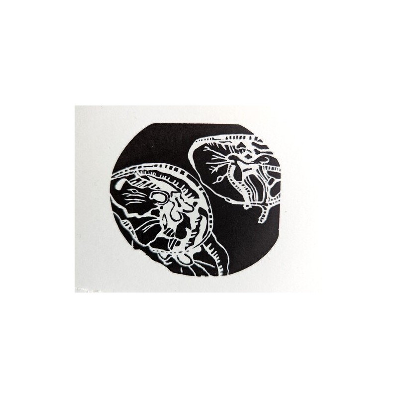 Jellyfish Woodblock - Black